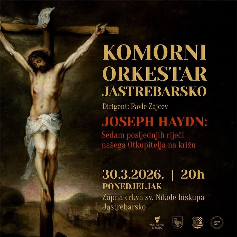 Komorni orkestar Jastrebarsko, 30.03.2026. 20h ponedjeljak