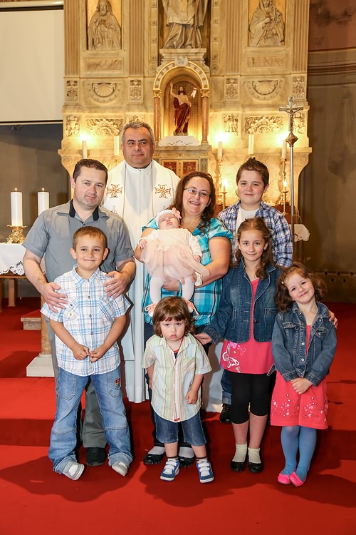 Krštenje šestog djeteta u obitelji Blažinčić